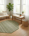 Savannah Pergola Collection Area Rug -  Pergola (Green) Octagon Green  lifestyle 49