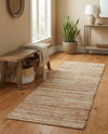 Urban Shimmer Jute Collection Area Rug - Metropolis Runner Natural  lifestyle 45