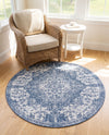 Urban Oasis Rugs Collection Area Rug -  Penthouse (Blue) Round Blue  lifestyle 79