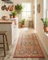 Seville Stripes Collection Area Rug - Cadiz (Brick Red) Runner Brick Red  lifestyle 26