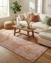 Patio Heritage Collection Area Rug -  Augusta (Rust Red) Rectangle Rust Red  lifestyle 15