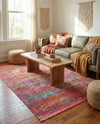 Caribbean Breeze Collection Area Rug -  Xcalak Rectangle Red  lifestyle 13
