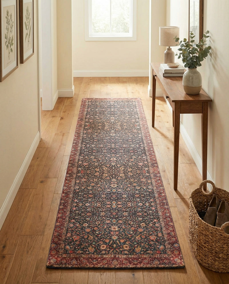 Bazaar Chic Collection Area Rug -  Tangier Runner Navy Blue  lifestyle 50