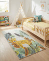 Wonder Tykes Collection Area Rug -  Puzzled Runner Gray  lifestyle 30