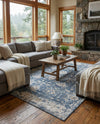 Cascade Range Collection Area Rug -  Shasta (Blue) Rectangle Blue  lifestyle 21