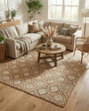 Woven Seaside Jute Collection Area Rug - Marina Rectangle Natural  lifestyle 10