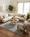 Majestic Manor Collection Area Rug - Versailles (Silver Screen) Rectangle Silver Screen  lifestyle 6