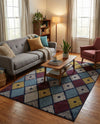 Coastal Haven Collection Area Rug -  Anchorage Rectangle Multi  lifestyle 27