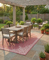 Patio Heritage Collection Area Rug -  Charleston (Rust Red) Rectangle Rust Red  lifestyle 8