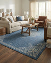 Patio Heritage Collection Area Rug -  Charleston (Blue) Rectangle Blue  lifestyle 17