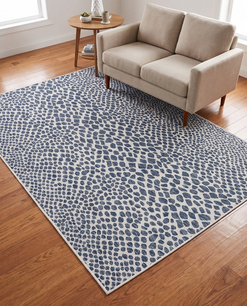 Urban Oasis Rugs Collection Area Rug -  Terrace (Blue) Rectangle Blue  lifestyle 38