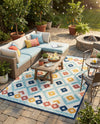 Caribbean Terrace Collection Area Rug -  Tobago Rectangle Ivory  lifestyle 20