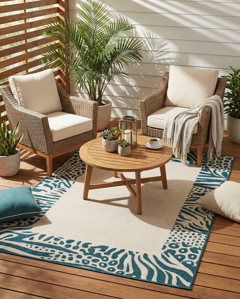 Savannah Escape Collection Area Rug - Serengeti Rectangle Ivory  lifestyle 5