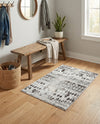Dresden Elegance Collection Area Rug -  Zittau Rectangle Gray  lifestyle 15