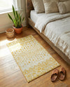 Mediterranean Lattice Collection Area Rug -  Casablanca (Ivory and Yellow) Rectangle Ivory and Yellow  lifestyle 19