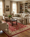 Isfahan Elegance Collection Area Rug - Naghsh-e Jahan (Burgundy) Rectangle Burgundy  lifestyle 27