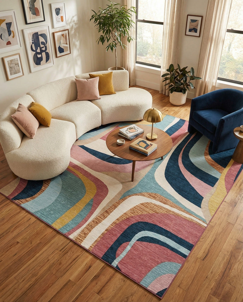 Urban Terrace Collection Area Rug - Venice Rectangle Multi  lifestyle 19