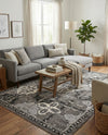 Horizon Collection Area Rug - Dawn Rectangle Gray  lifestyle 55