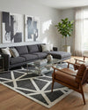 Monochrome Collection Area Rug -  Onyx Rectangle Gray  lifestyle 31