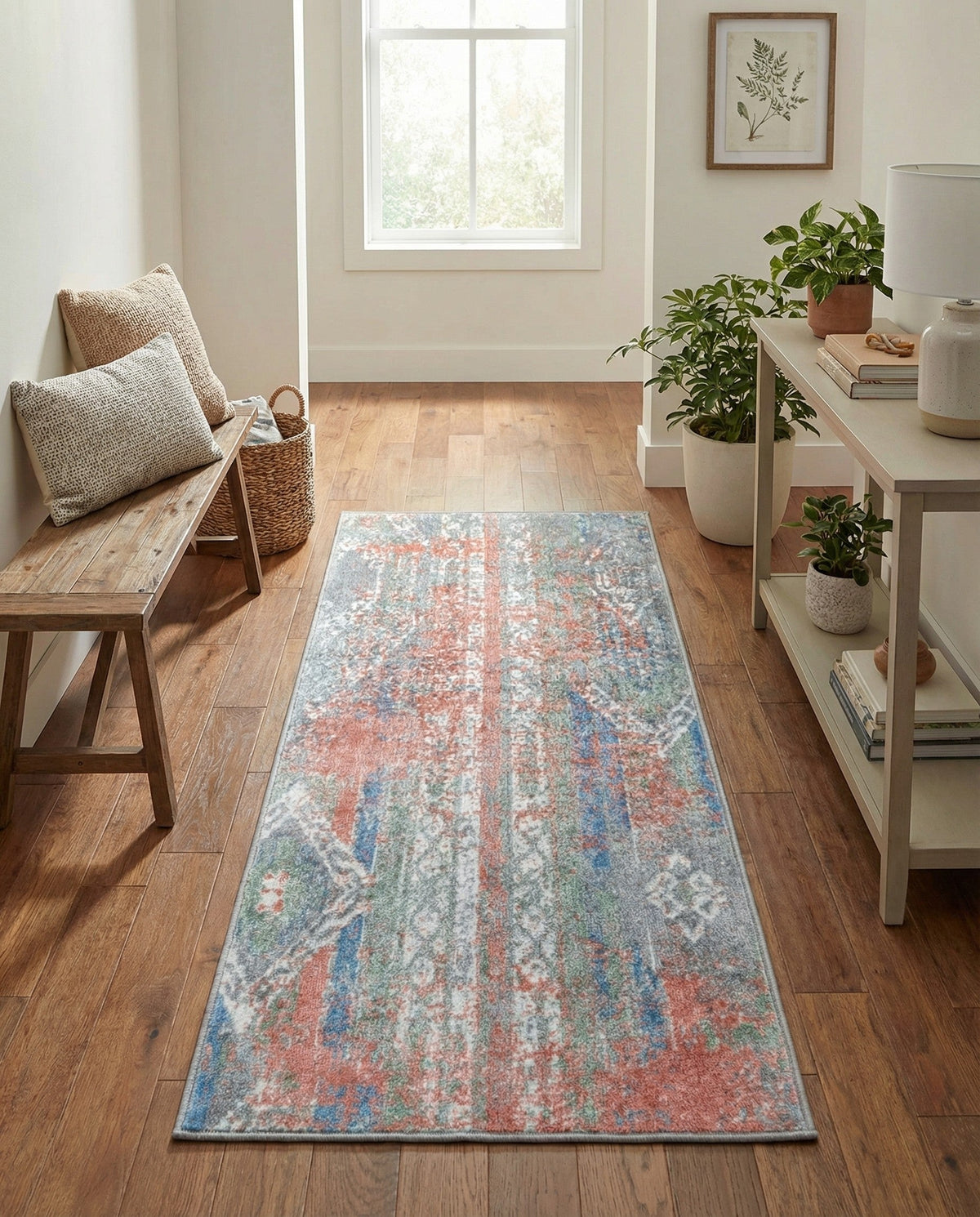 Aegean Elegance Washables Collection Area Rug -  Zakynthos Runner Multi  lifestyle 133