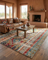 Sedona Vista Collection Area Rug -  Navajo Rectangle Blue  lifestyle 33
