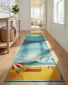 Seaside Haven Rugs Collection Area Rug -  Dockside Runner Multi  lifestyle 80