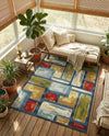 Urban Terrace Collection Area Rug -  Portico Rectangle Multi  lifestyle 10