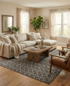 Savannah Pergola Collection Area Rug -  Pergola (Charcoal Gray) Rectangle Charcoal Gray  lifestyle 22
