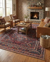 Heritage Elegance Collection Area Rug -  Schonbrunn Rectangle Burgundy  lifestyle 39