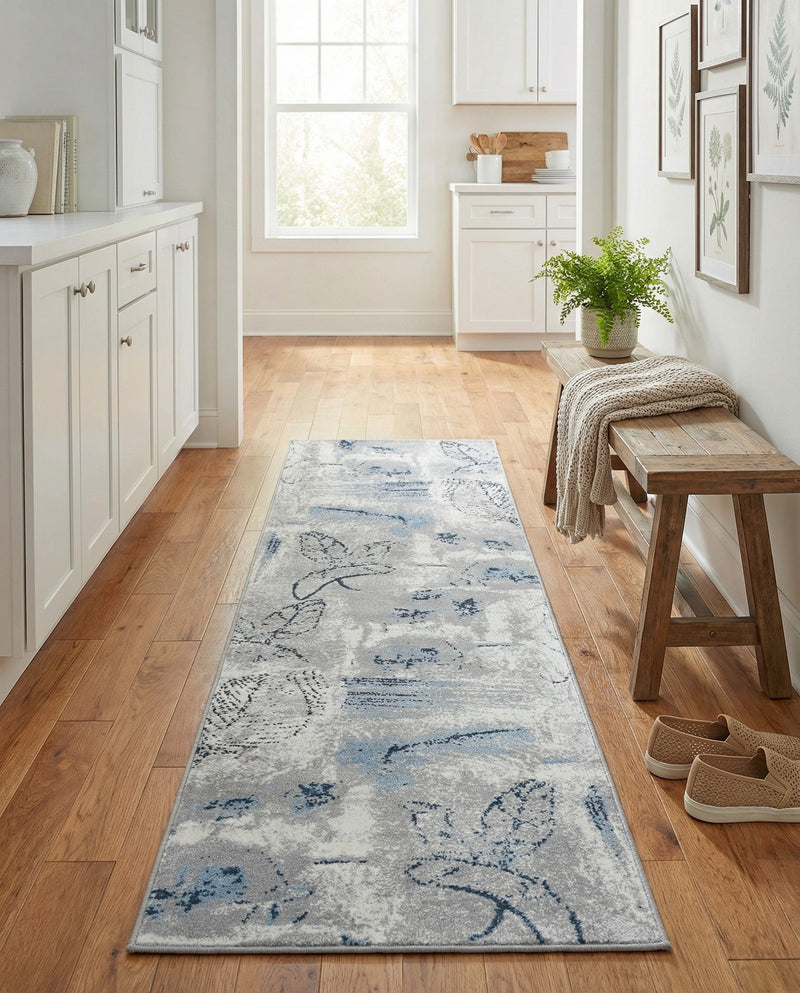 Aegean Elegance Washables Collection Area Rug -  Paros Runner Ivory Gray  lifestyle 31
