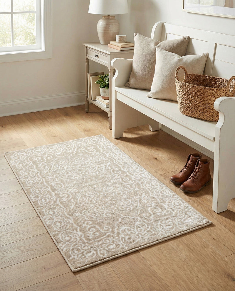 Andes Summit Collection Area Rug -  Lanín Rectangle Beige  lifestyle 6