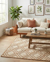 Woven Seaside Jute Collection Area Rug - Marina Rectangle Natural  lifestyle 22