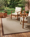 Terrace Fringe Collection Area Rug - Oceanside Rectangle Brown  lifestyle 15