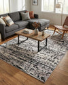 Santa Fe Trails Collection Area Rug -  Chaparral Rectangle Gray  lifestyle 13