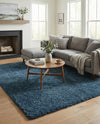 Alpine Plush Collection Area Rug - Verbier Rectangle Dblue  lifestyle 12