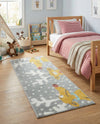 Wonder Tykes Collection Area Rug -  Mystic Runner Gray  lifestyle 46