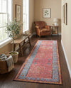 Patio Heritage Collection Area Rug -  Serenity Runner Vintage Salmon Coral  lifestyle 69