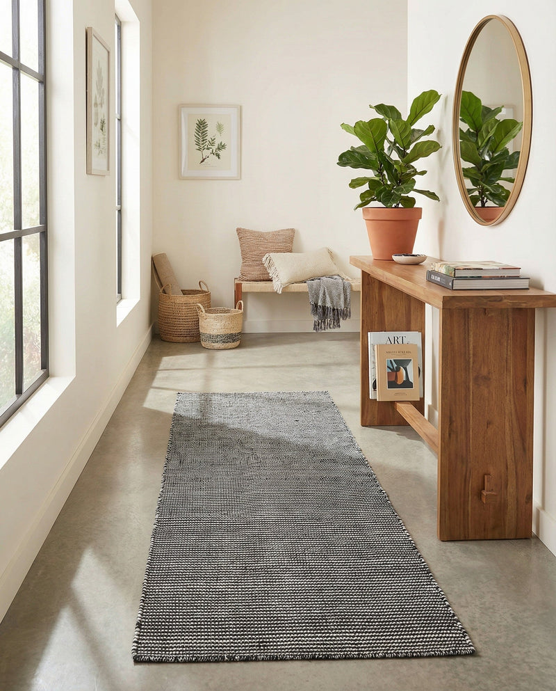 Jill Zarin Sedona Oasis Outdoor Collection Area Rug - Coconino (Black Sky) Runner Black Sky  lifestyle 14