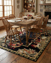 Rural Charm Collection Area Rug - Meadowbrook Rectangle Black  lifestyle 38