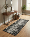Urban Terrace Collection Area Rug -  Midtown Runner Black and White  lifestyle 31
