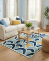 Caribbean Terrace Collection Area Rug -  Barbados Rectangle Blue  lifestyle 11