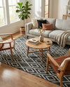 Urban Oasis Rugs Collection Area Rug -  Boulevard (Charcoal Gray) Rectangle Charcoal Gray  lifestyle 13
