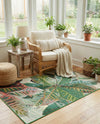 Seaside Blooms Collection Area Rug -  Fern Rectangle Multi  lifestyle 51