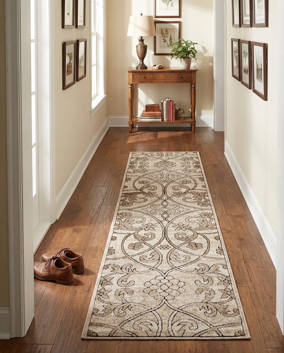 Andes Summit Collection Area Rug -  Merida Runner Dark Beige  lifestyle 86
