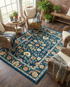 Adriana Terrace Collection Area Rug -  Positano (Navy Blue) Rectangle Navy Blue  lifestyle 20