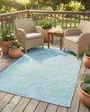 Bahama Breeze Outdoor Collection Area Rug -  Eleuthera Rectangle Navy Blue  lifestyle 18