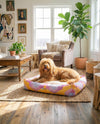 Luxury Pet Lounge Collection Pet Bed - Savannah Rectangle Multi  lifestyle 6
