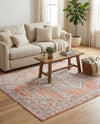 Mykonos Manor Collection Area Rug -  Tinos (Salmon Pink) Rectangle Salmon Pink  lifestyle 7