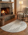 Thar Cotton Collection Area Rug - Jaisalmer (White) Hearth White  lifestyle 66
