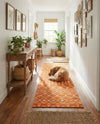 Marrakech Lattice Collection Area Rug - Medina (Orange) Runner Orange  lifestyle 27